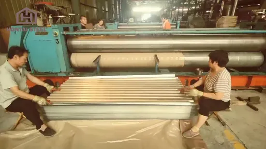 Plaque d'acier Galvalume galvanisée à chaud PPGL recouverte de couleur de la plaque de toiture en tôle ondulée Prix